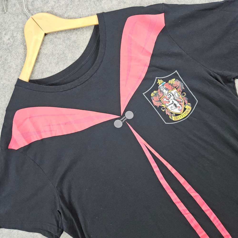 Harry Potter Gryffindor T-Shirt Wizarding World‎ Costume Cosplay Black Size XL